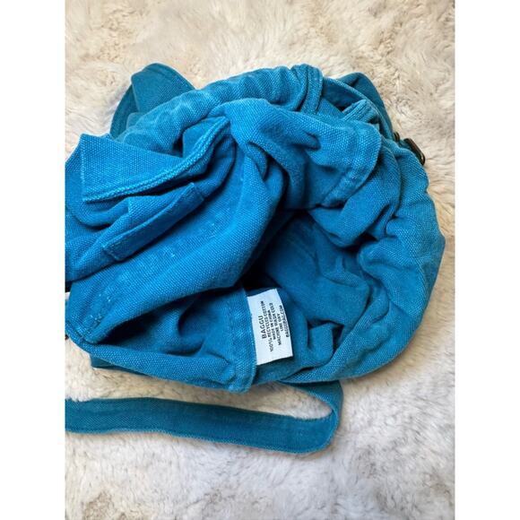 Baggu 100% recycled cotton Teal Canvas Drawstring Backpack - Women main image 11